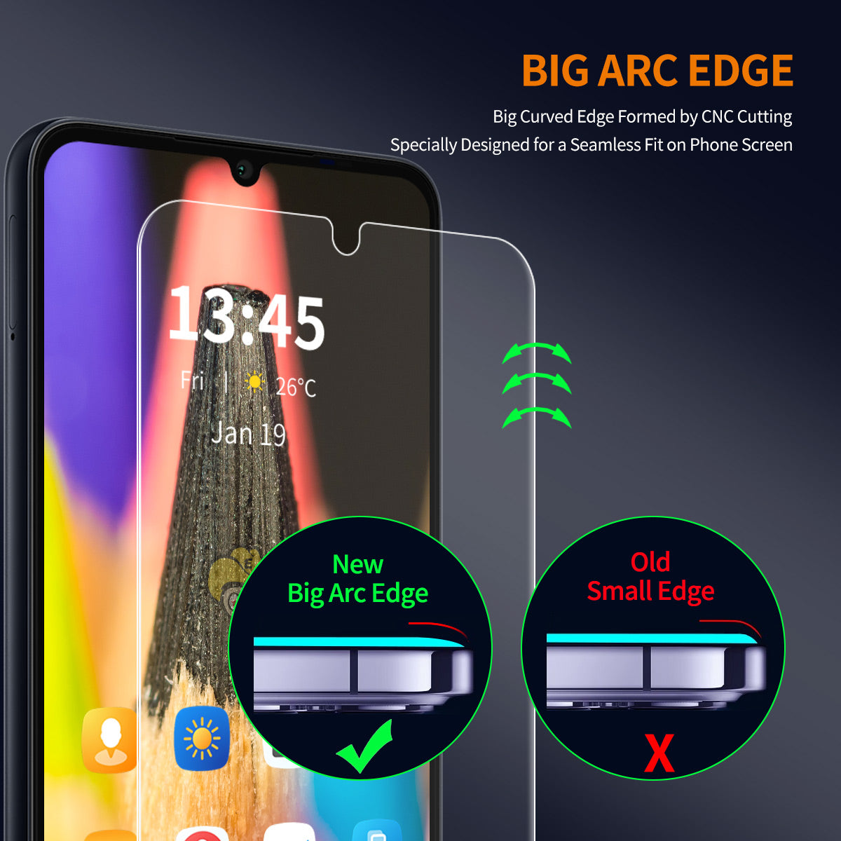 ENKAY HAT PRINCE For Xiaomi Redmi 15C 5G (EU) (173mm) / Poco C85 4G (173mm) / 15C 4G (EU) (173mm) 2Pcs Screen Protector   High Aluminum-Silicon Glass