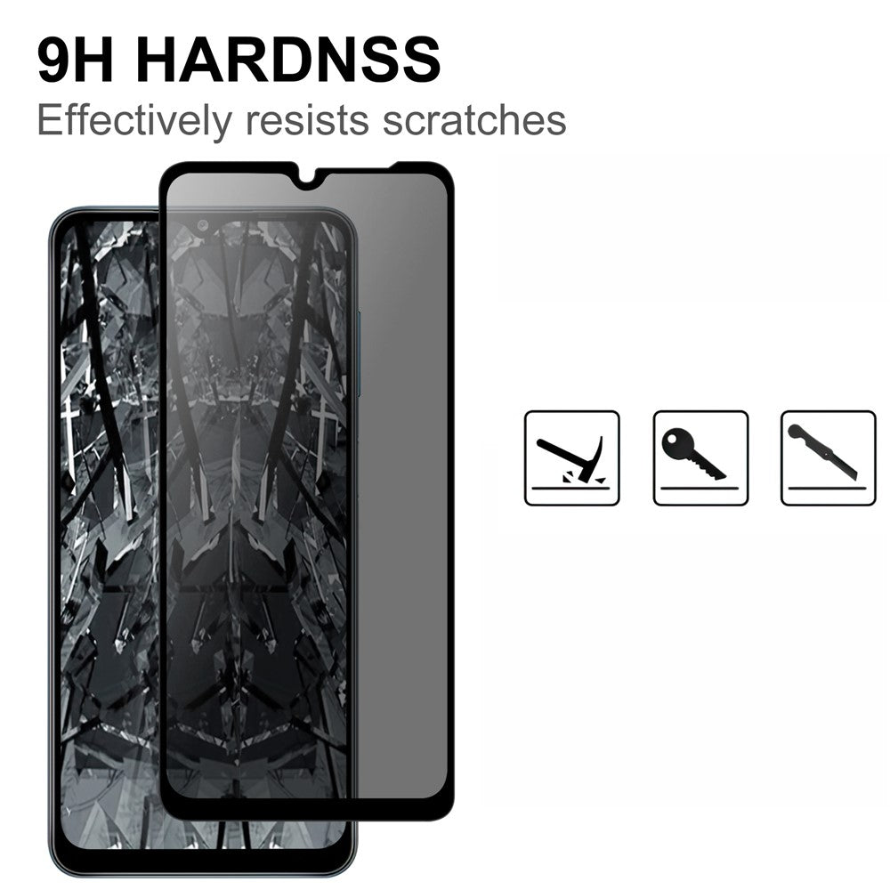 Samsung Galaxy S26 FE / S25 FE Härdat Glas Skärmskydd 2.5D Arc Edge Anti-Spionfilm