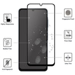 For Samsung Galaxy A08 5G / A08 4G / A07 5G / A07 4G AGC Tempered Glass with Black Edge Full Glue Full Coverage Screen Protector