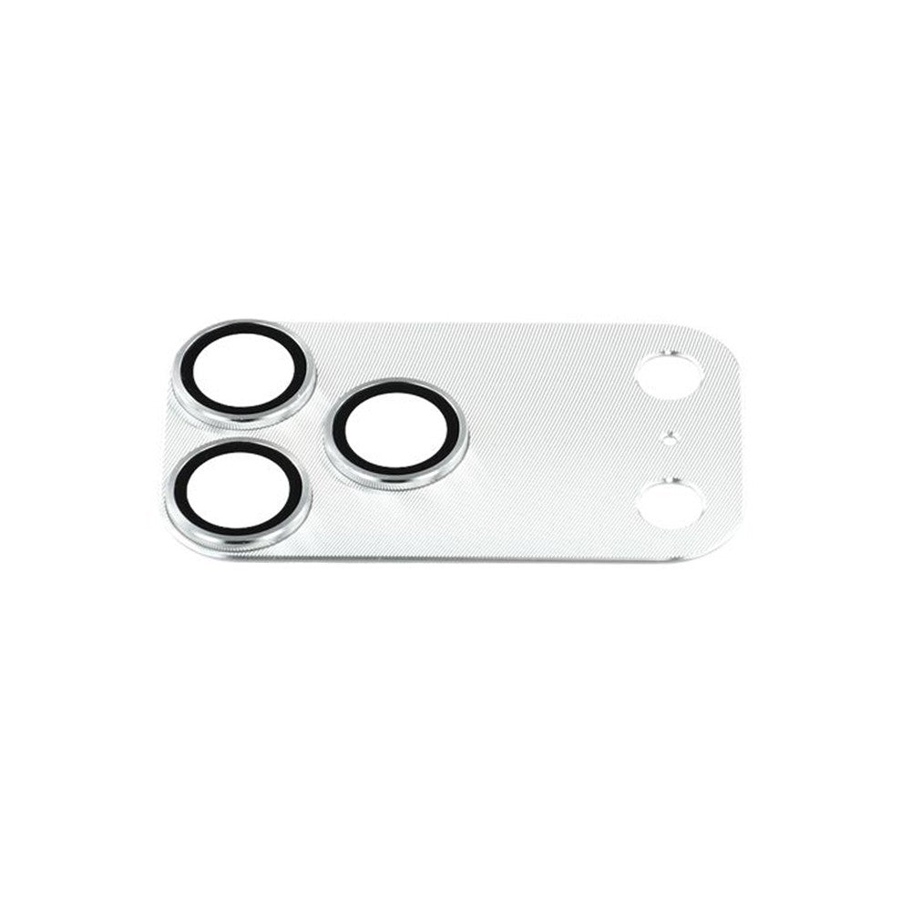 iPhone 17 Pro Kameralinsskydd i Metall & Härdat Glas - Silver