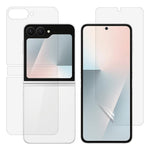 1Set For Samsung Galaxy Z Flip7 FE 5G / Z Flip6 5G Screen Protector Inside + Front Cover Clear TPU Film