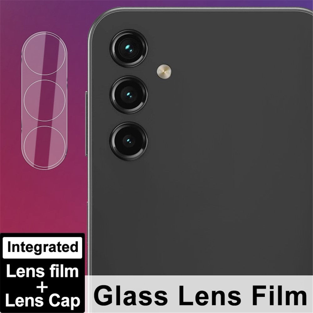IMAK Kameralinsfilm för Samsung Galaxy A14 5G / 4G, Integrerat linsskydd i härdat glas + Akryllinsskydd