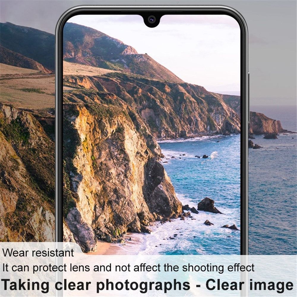 IMAK Kameralinsfilm för Samsung Galaxy A14 5G / 4G, Integrerat linsskydd i härdat glas + Akryllinsskydd