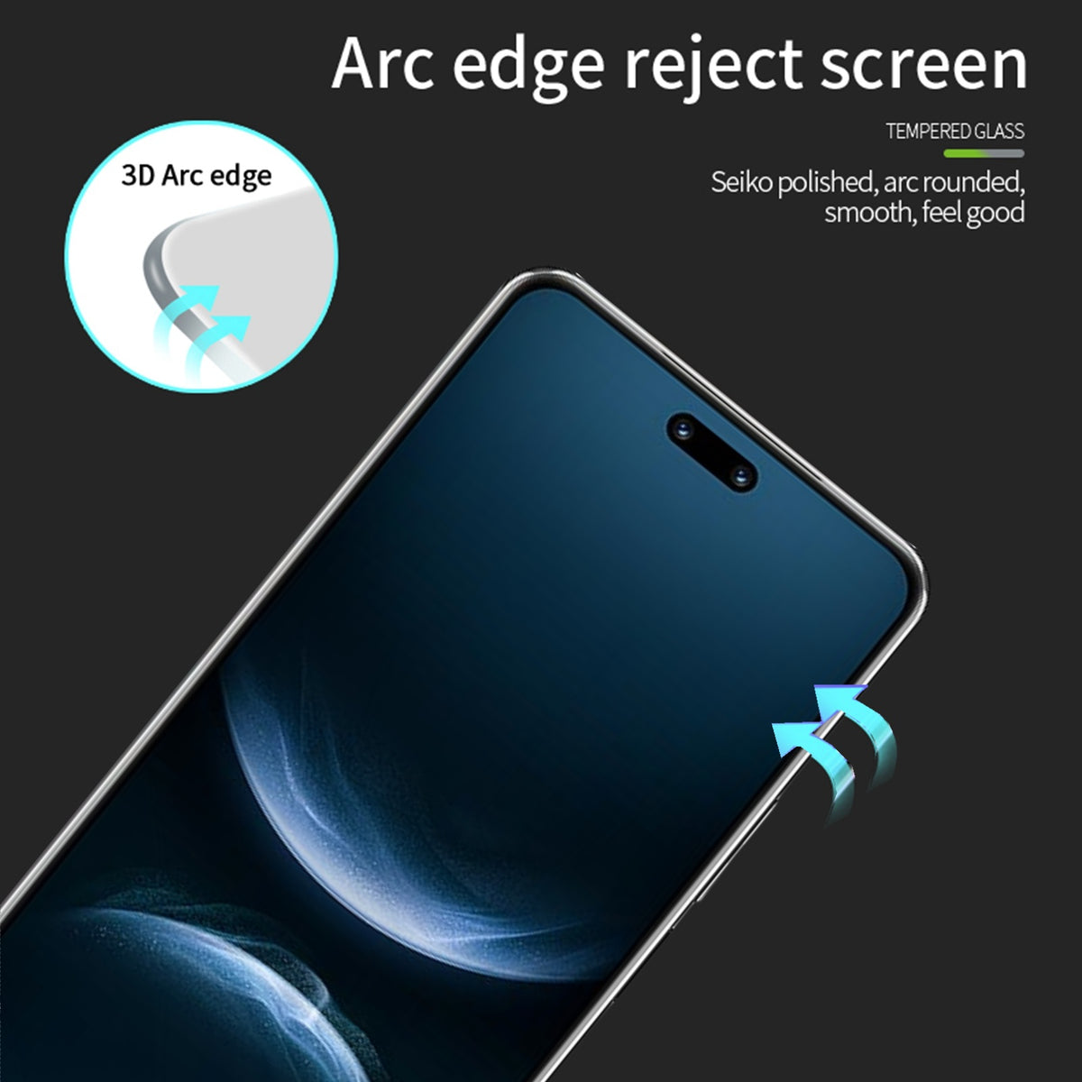 PINWUYO For Huawei nova 13 Pro 5G / Huawei nova 14 Pro 5G Screen Protector  3D Hot Bending Tempered Glass Film