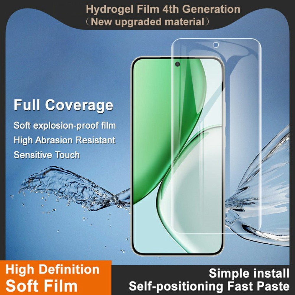 IMAK Hydrogelfilm 4:e för Honor Win Turbo 5G / Magic8 Lite 5G / X9d 5G / X70 5G skärmskydd ultraklar mjuk TPU-film (fingeravtryckslåsning)