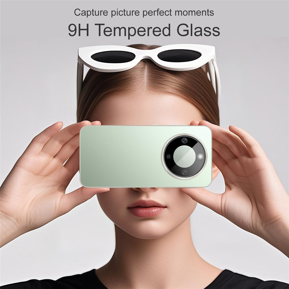 IMAK For Honor Magic8 Lite 5G / X9d 5G / X70 5G Tempered Glass Camera Lens Protector with Self Positioning Frame (Black Version)