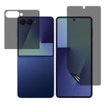 For Samsung Galaxy Z Flip7 5G Privacy Hydrogel Screen Protector 180-Degree Anti-Spy Front/Back PET + TPU Films