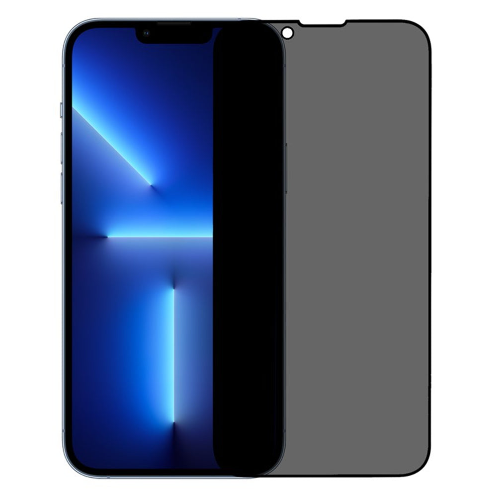 Til iPhone 13 mini 5,4 tommer Anti-spion skærmbeskytter Fuld lim Lys silketryk kant Mat fuld dækning hærdet glasfilm