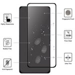 AGC Glass Full Screen Protector for Xiaomi Redmi Note 12 Pro 5G, Full Glue Black Edge Anti-explosion HD Clear Tempered Glass Film