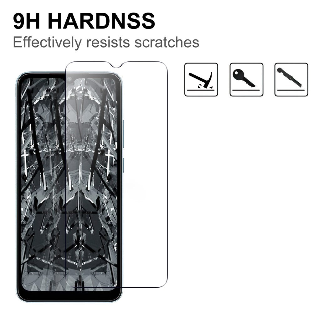 Xiaomi Redmi A1 4G / A2 4G Härdat Glasfilm 2.5D Arc Edge HD Klart Explosionsskydd Skärmskydd