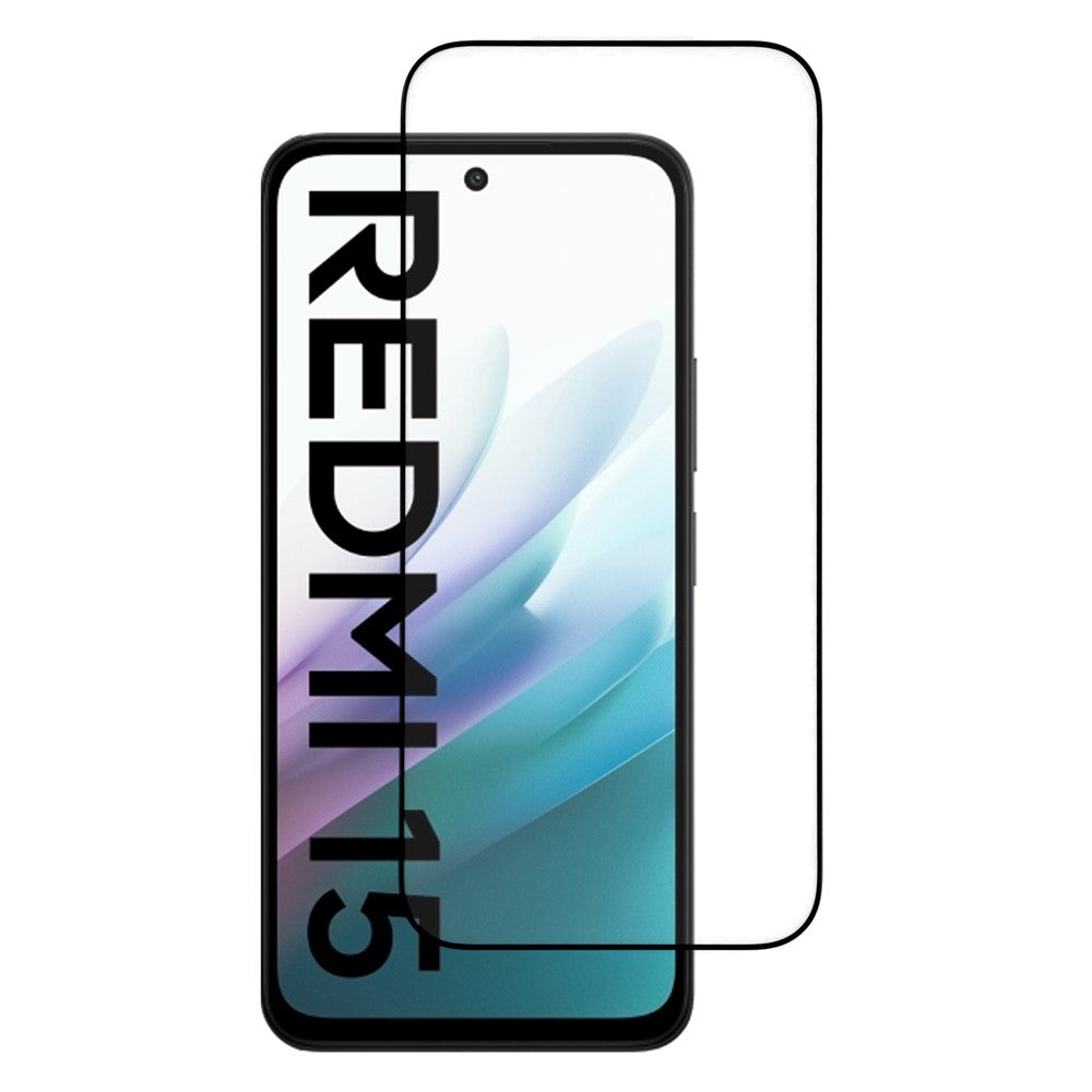 ITIETIE-skærmbeskyttelse til Xiaomi Redmi 15 4G (EU) (171 mm), 0,25 mm tyk aluminium-silicium-glasfilm med silketryk