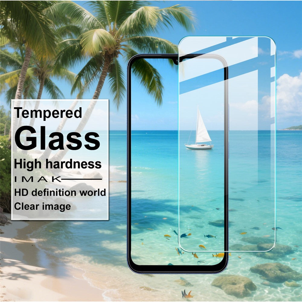 IMAK H-serien för Xiaomi Redmi A7 4G / Redmi 15C 4G (Global) (171 mm) / Poco C85 4G (171 mm) / Redmi 15a 5G skärmskydd i härdat glas, splittersäkert skydd