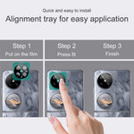 IMAK För Huawei Pocket 2 Härdat Glas Kameralinsskydd med Självpositionerande Ram (Svart Version)