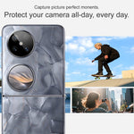 IMAK För Huawei Pocket 2 Härdat Glas Kameralinsskydd med Självpositionerande Ram (Svart Version)