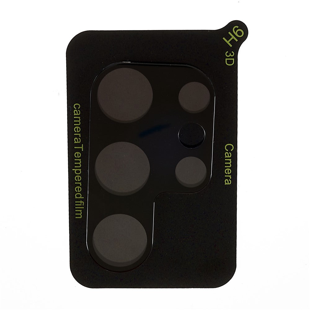 Samsung Galaxy S23 Ultra Silk Printing Härdat Glas Kameralinsskydd 3D Arc Edge Linsskyddsfilm