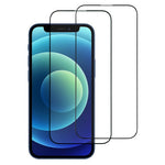 ITIETIE Til iPhone 12 mini 2 STK Hærdet Glas 2,5 mm Højt Aluminium Skærmbeskytter Silketryk Film