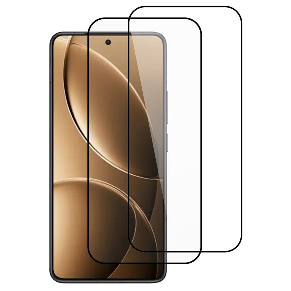 ITIETIE För Xiaomi Redmi K80 Ultra 5G 2PCS Härdat Glas 2.5mm Hög Aluminium Skärmskydd Silk Printing Film