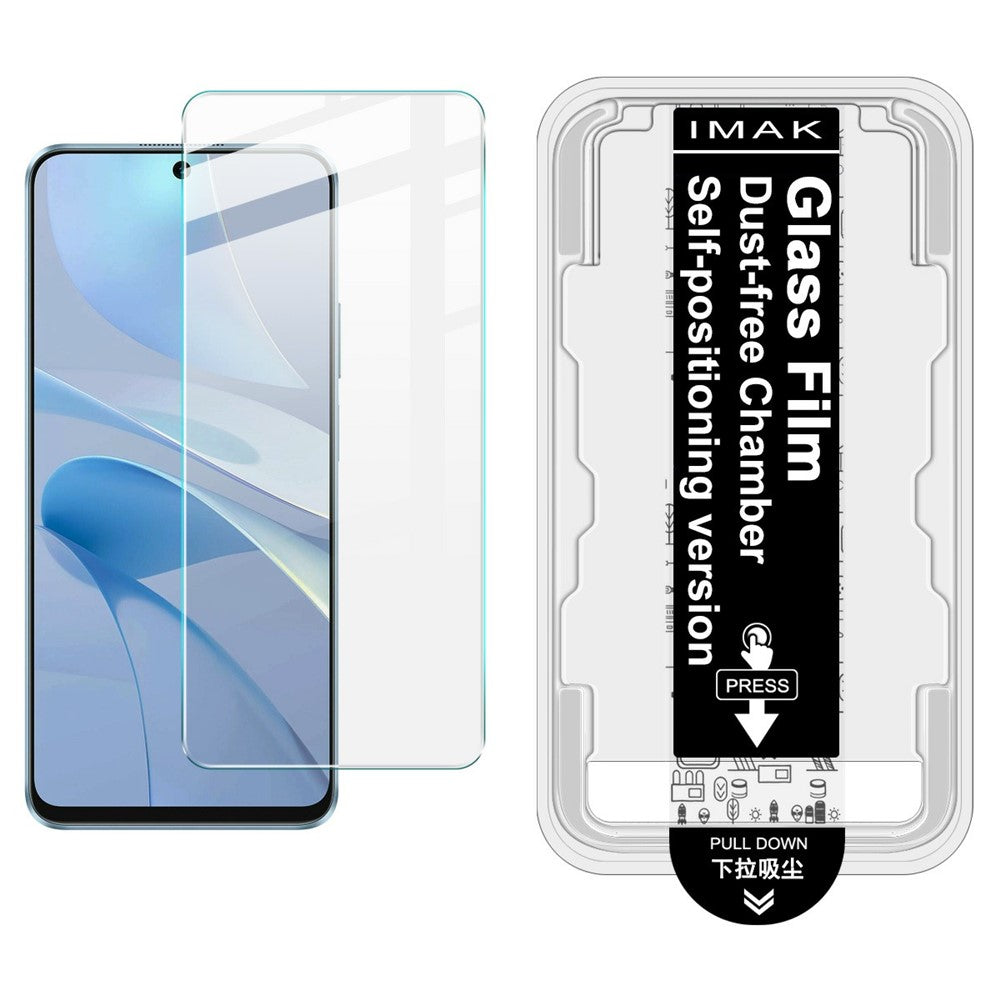 IMAK H-serien för Huawei nova 13i 4G härdat glas skärmskydd enkel installationsfilm med automatisk dammborttagningsverktygssats