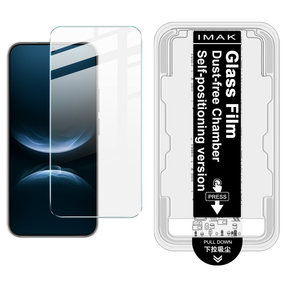 IMAK H-serien för Huawei nova 14 5G härdat glas skärmskydd enkel installationsfilm med automatisk dammborttagningsverktygssats
