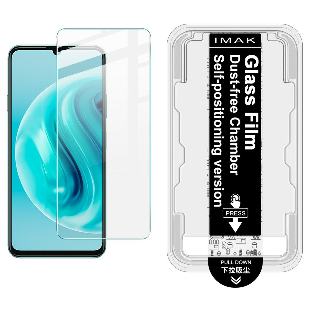 IMAK H Series Tempered Glass Film for Huawei nova Y72 4G / Enjoy 70 / Enjoy 70S / Honor Play 30 Plus 5G Screen Protector with Auto Dust-Remove Tool Kit