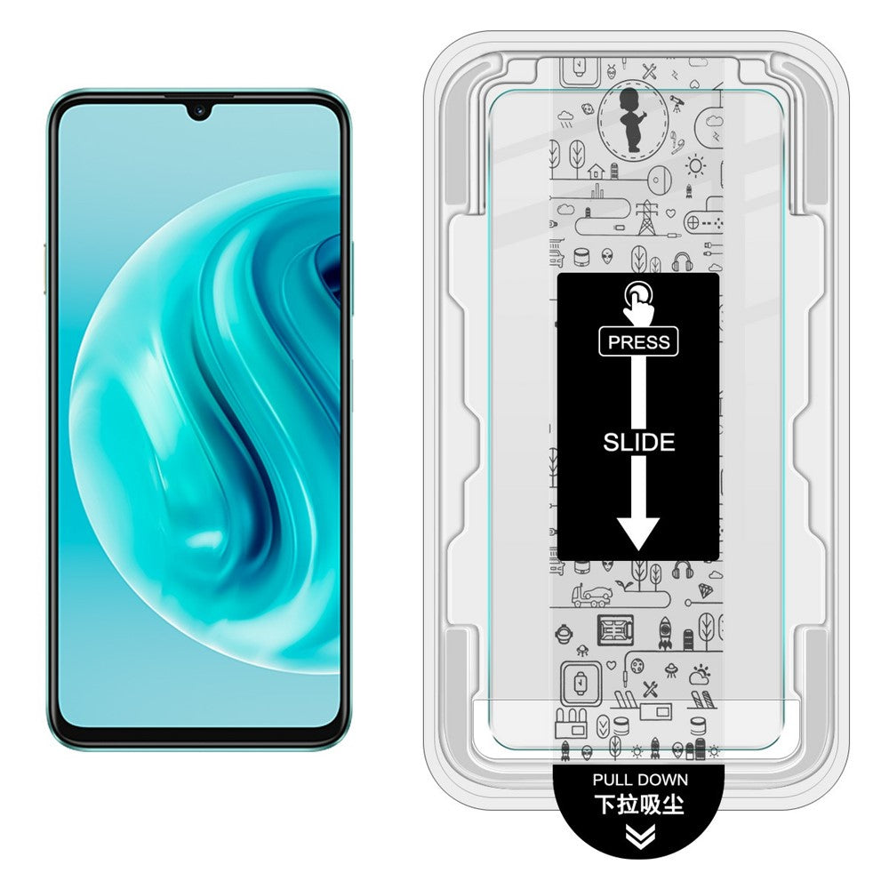 IMAK H Series Tempered Glass Film for Huawei nova Y72 4G / Enjoy 70 / Enjoy 70S / Honor Play 30 Plus 5G Screen Protector with Auto Dust-Remove Tool Kit