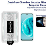 IMAK H-serien härdat glasfilm för Huawei nova Y72 4G / Enjoy 70 / Enjoy 70S / Honor Play 30 Plus 5G skärmskydd med automatiskt dammborttagningsverktygskit