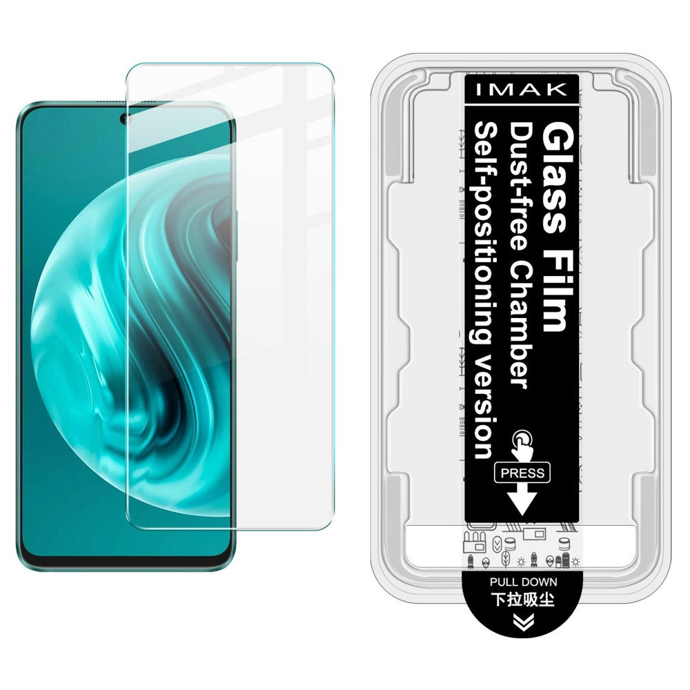 IMAK H-serien för Huawei nova 12i 4G / Enjoy 70 Pro härdat glas skärmskydd enkel installationsfilm med automatisk dammborttagningsverktygssats