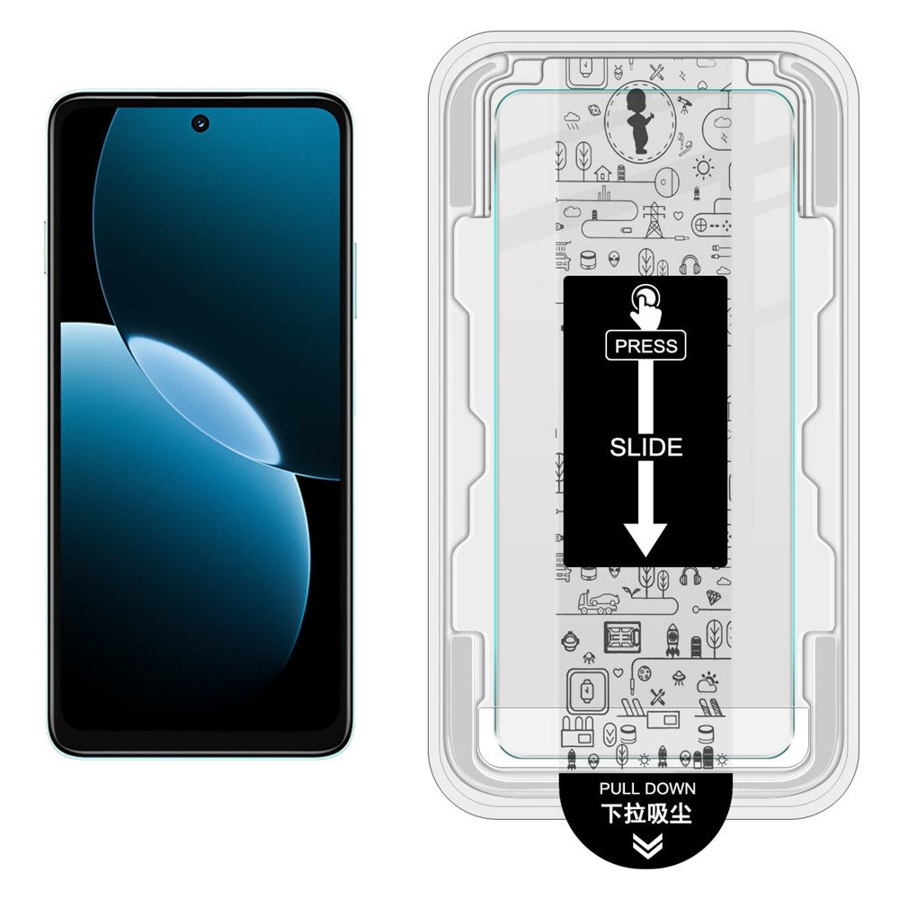 IMAK H Series For Huawei Enjoy 80 Tempered Glass Screen Protector Easy Installation Film with Auto Dust-Remove Tool Kit