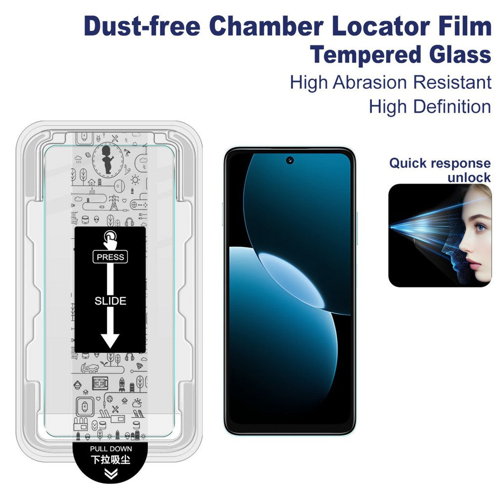 IMAK H Series For Huawei Enjoy 80 Tempered Glass Screen Protector Easy Installation Film with Auto Dust-Remove Tool Kit
