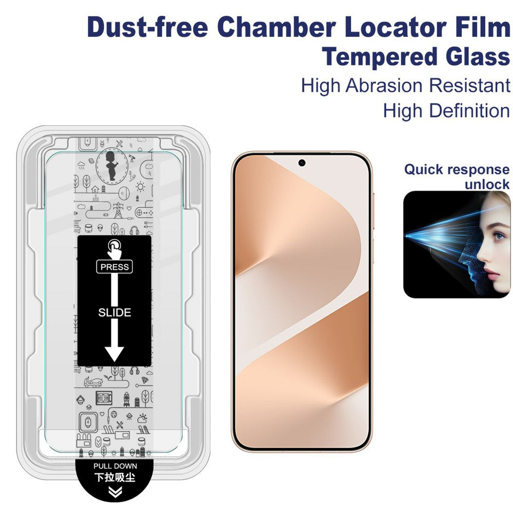 IMAK H Series For Huawei Pura 80 Tempered Glass Screen Protector Easy Installation Film with Auto Dust-Remove Tool Kit