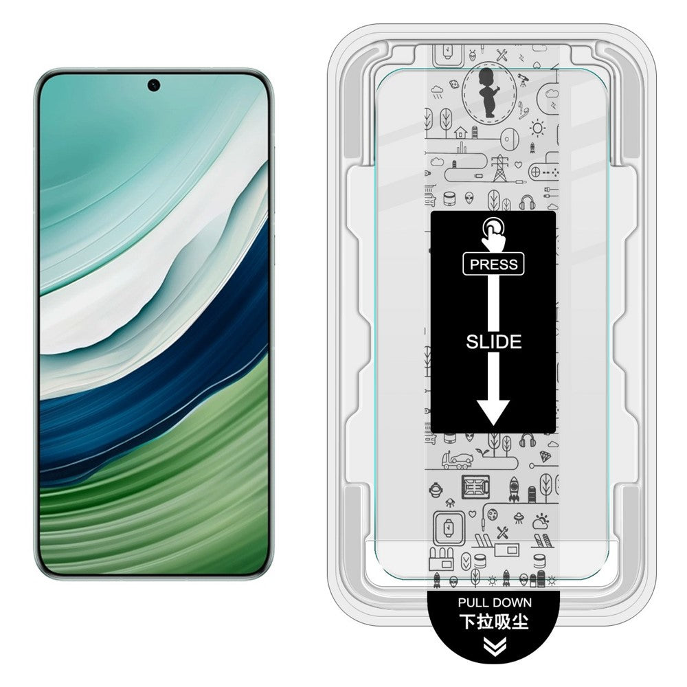 IMAK H Series Tempered Glass Film for Huawei Mate 60 / Mate 50E 4G / Mate 50 4G Screen Protector with Auto Dust-Remove Tool Kit (Fingerprint Unlock)