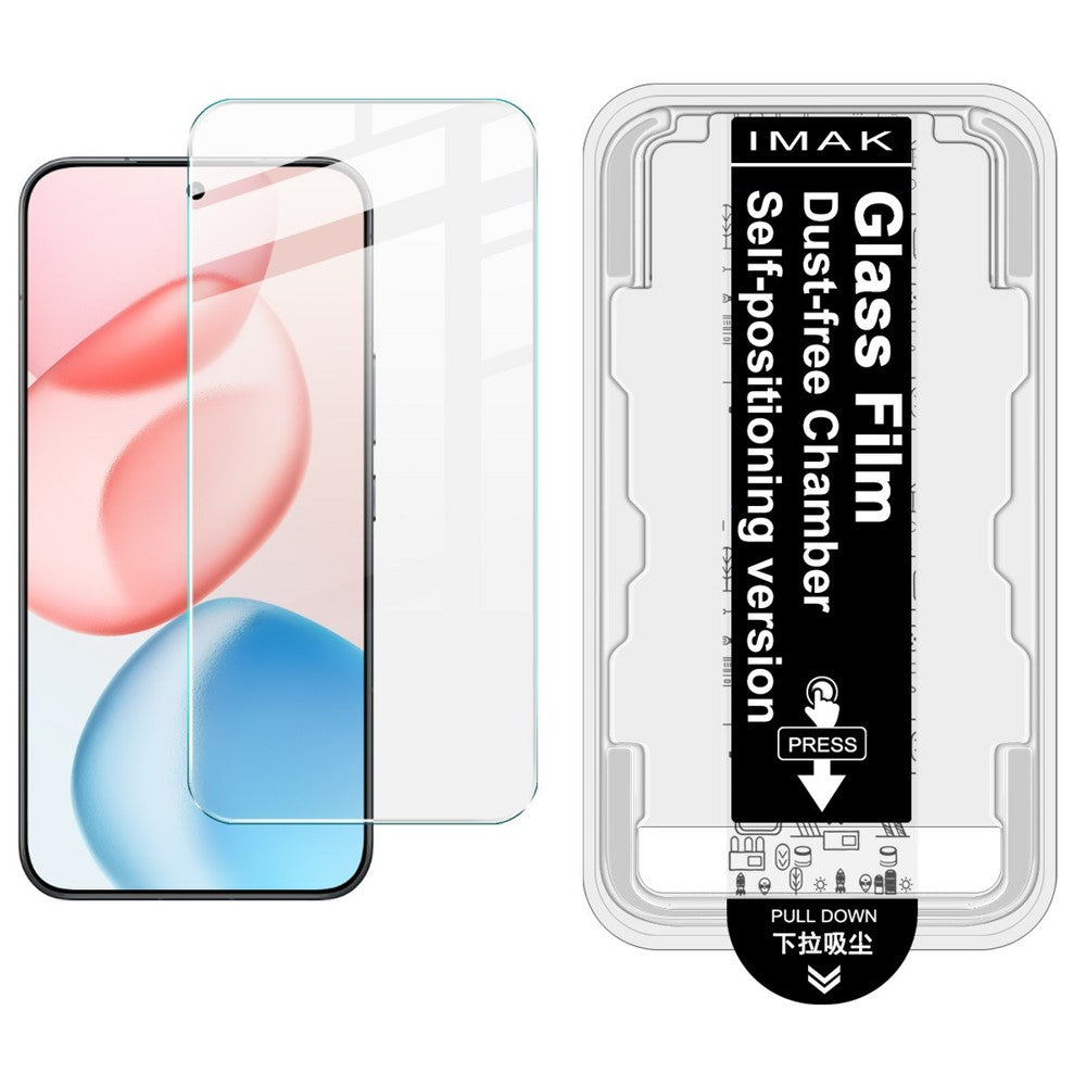IMAK H Series Til Honor 400 5G (Global) / 400 Pro 5G (Global) Skærmbeskytter i hærdet glas Nem installation film med automatisk støvfjernelsesværktøjssæt (fingeraftryksoplåsning)