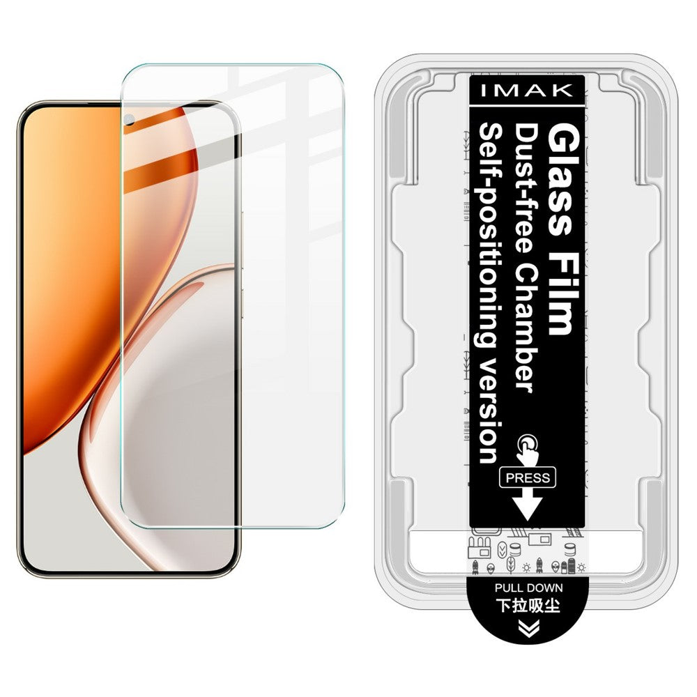 IMAK H Series For Honor Magic8 Lite 5G / X9d 5G / X70 5G Tempered Glass Screen Protector Easy Installation Film with Auto Dust-Remove Tool Kit (Fingerprint Unlock)