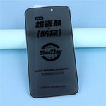 For iPhone 15 Pro Max Privacy Screen Protector 180 Degree Anti Spy Tempered Glass Film Full Coverage Silk Printing Edge