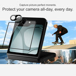 IMAK For Samsung Galaxy Z Flip7 FE 5G Tempered Glass Camera Lens Film + Rear Screen Protector (Black Version)