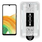 IMAK H Series For Samsung Galaxy A33 5G Tempered Glass Screen Protector Easy Installation Film with Auto Dust-Remove Tool Kit (Fingerprint Unlock)