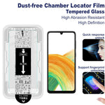 IMAK H Series For Samsung Galaxy A33 5G Tempered Glass Screen Protector Easy Installation Film with Auto Dust-Remove Tool Kit (Fingerprint Unlock)