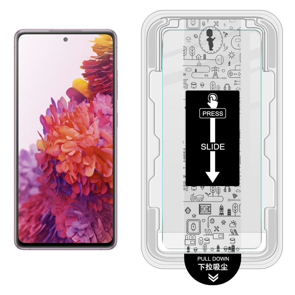 IMAK H Series Tempered Glass Film for Samsung Galaxy S20 FE / S20 FE 5G / S20 FE 2022 /  S20 Lite Screen Protector with Auto Dust-Remove Tool Kit (Fingerprint Unlock)