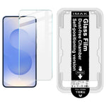 IMAK H-serien för Samsung Galaxy S24+ skärmskydd i härdat glas, enkel installationsfilm med verktygssats för automatisk dammborttagning (fingeravtryckslåsning)
