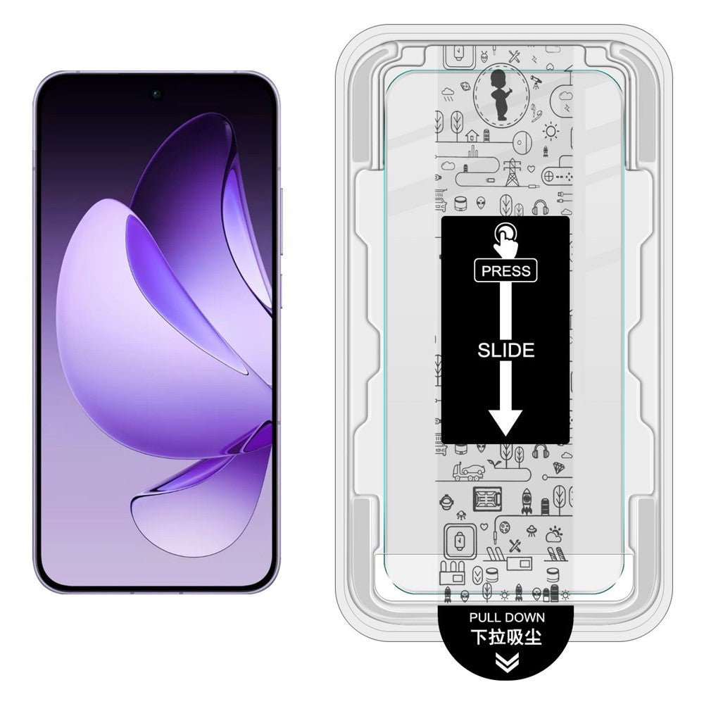 IMAK H-serien för Oppo Reno13 5G (Global) / K15 Pro 5G / A6s Pro 5G skärmskydd i härdat glas, enkel installationsfilm med verktygssats för automatisk dammborttagning (fingeravtryckslåsning)