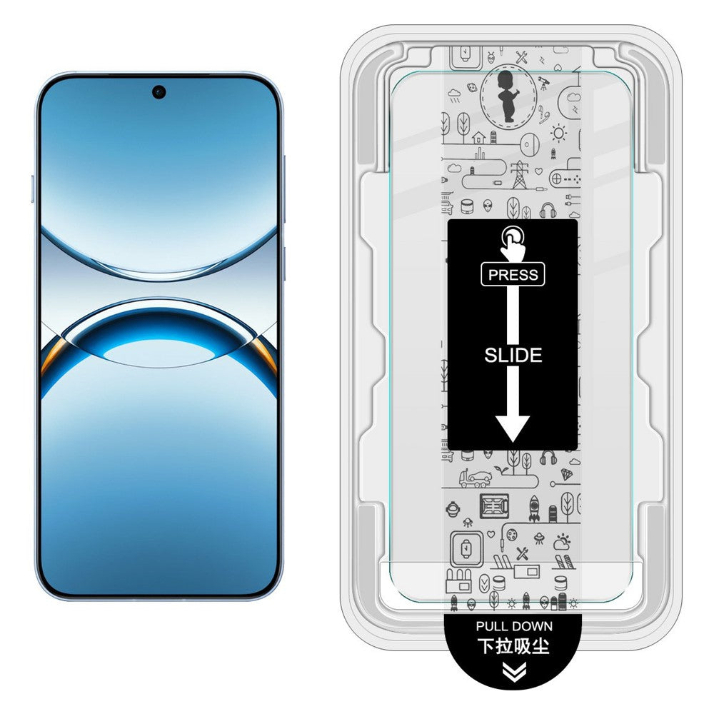 IMAK H Series For Oppo Find X8 5G Tempered Glass Screen Protector Easy Installation Film with Auto Dust-Remove Tool Kit (Fingerprint Unlock)
