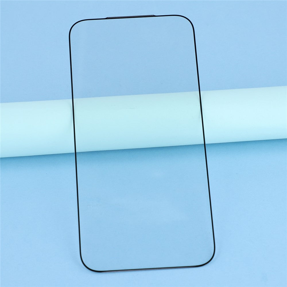 For iPhone 18 Pro Max / 17 Pro Max Tempered Glass Electroplating Anti-Fingerprint Silk Printing Full Glue Screen Protector
