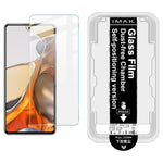 IMAK H-serien härdat glasskärmskydd för Xiaomi 11i 5G / 11T 5G / 11T Pro 5G enkel installationsfilm med automatisk dammborttagningsverktygssats (fingeravtryckslåsning)