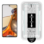 IMAK H-serien härdat glasskärmskydd för Xiaomi 11i 5G / 11T 5G / 11T Pro 5G enkel installationsfilm med automatisk dammborttagningsverktygssats (fingeravtryckslåsning)