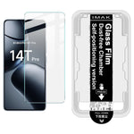 IMAK H Series For Xiaomi 14T Pro / 14T Tempered Glass Screen Protector Easy Installation Film with Auto Dust-Remove Tool Kit (Fingerprint Unlock)