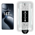 IMAK H Series For Xiaomi 14T Pro / 14T Tempered Glass Screen Protector Easy Installation Film with Auto Dust-Remove Tool Kit (Fingerprint Unlock)
