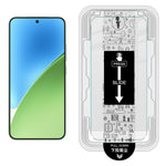 IMAK H-serien för Xiaomi 15/15 Custom Edition härdat skärmskydd i glas, enkel installationsfilm med verktygssats för automatisk dammborttagning (fingeravtryckslåsning)