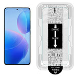 IMAK H-serien hærdet glasfilm til Xiaomi Poco F6 Pro 5G / Redmi K70 5G / K70 Pro 5G, skærmbeskyttelse med automatisk støvfjernelsesværktøjssæt (fingeraftryksoplåsning)