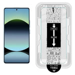 IMAK H-serien för Xiaomi Redmi Note 14S 4G skärmskydd i härdat glas, enkel installationsfilm med verktygssats för automatisk dammborttagning (fingeravtryckslåsning)