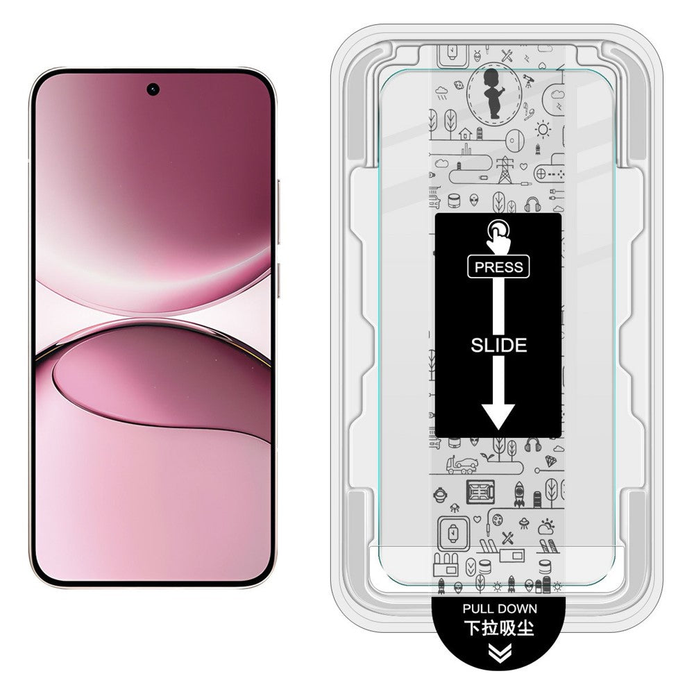 IMAK H Series For Xiaomi Poco F7 5G / Redmi Turbo 4 Pro 5G Tempered Glass Screen Protector Easy Installation Film with Auto Dust-Remove Tool Kit (Fingerprint Unlock)
